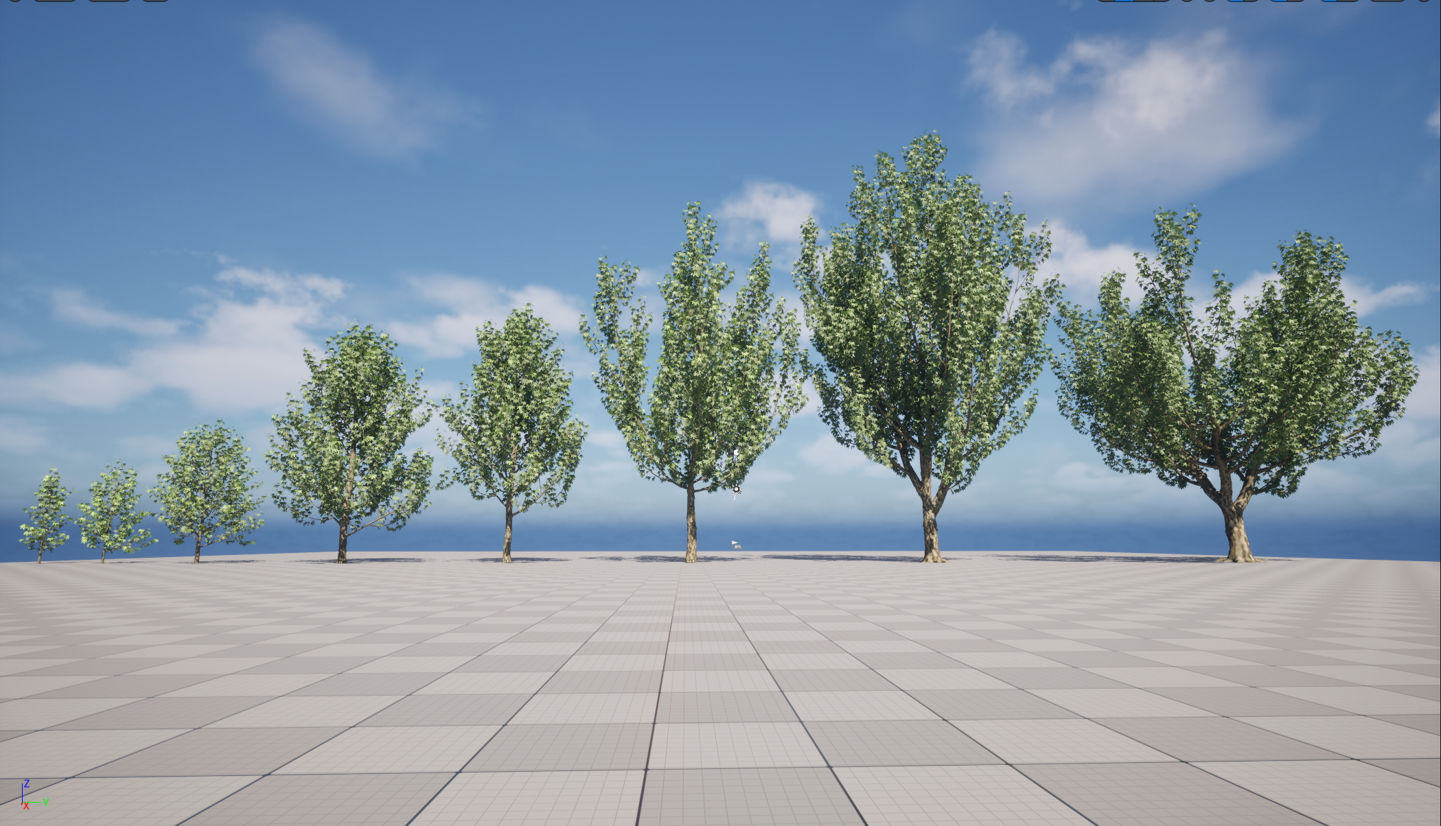 UE5 Wind Plants - Platanus orientalis – Oriental Plane (Nanite+Masked material) - Image 2