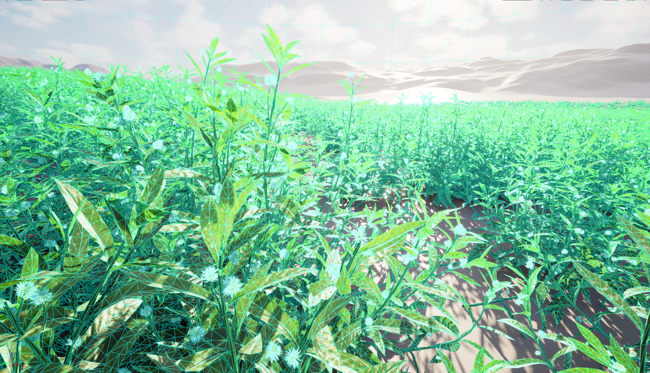 UE5 Nanite Wind Plants - Alternanthera philoxeroides - alligator weed - Image 5