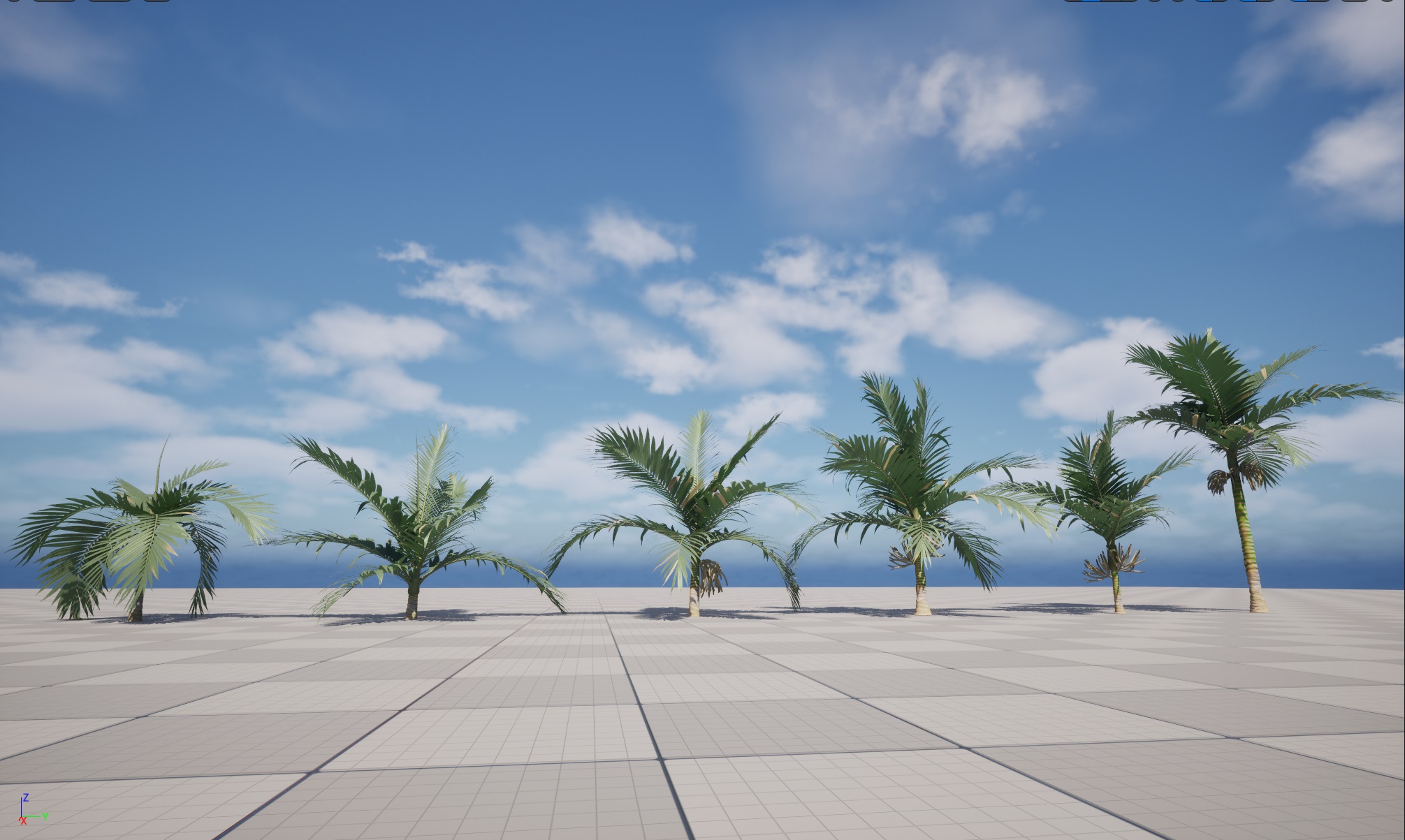 UE5 Wind Plants - Burretiokentia hapala - Dreadlock Palm