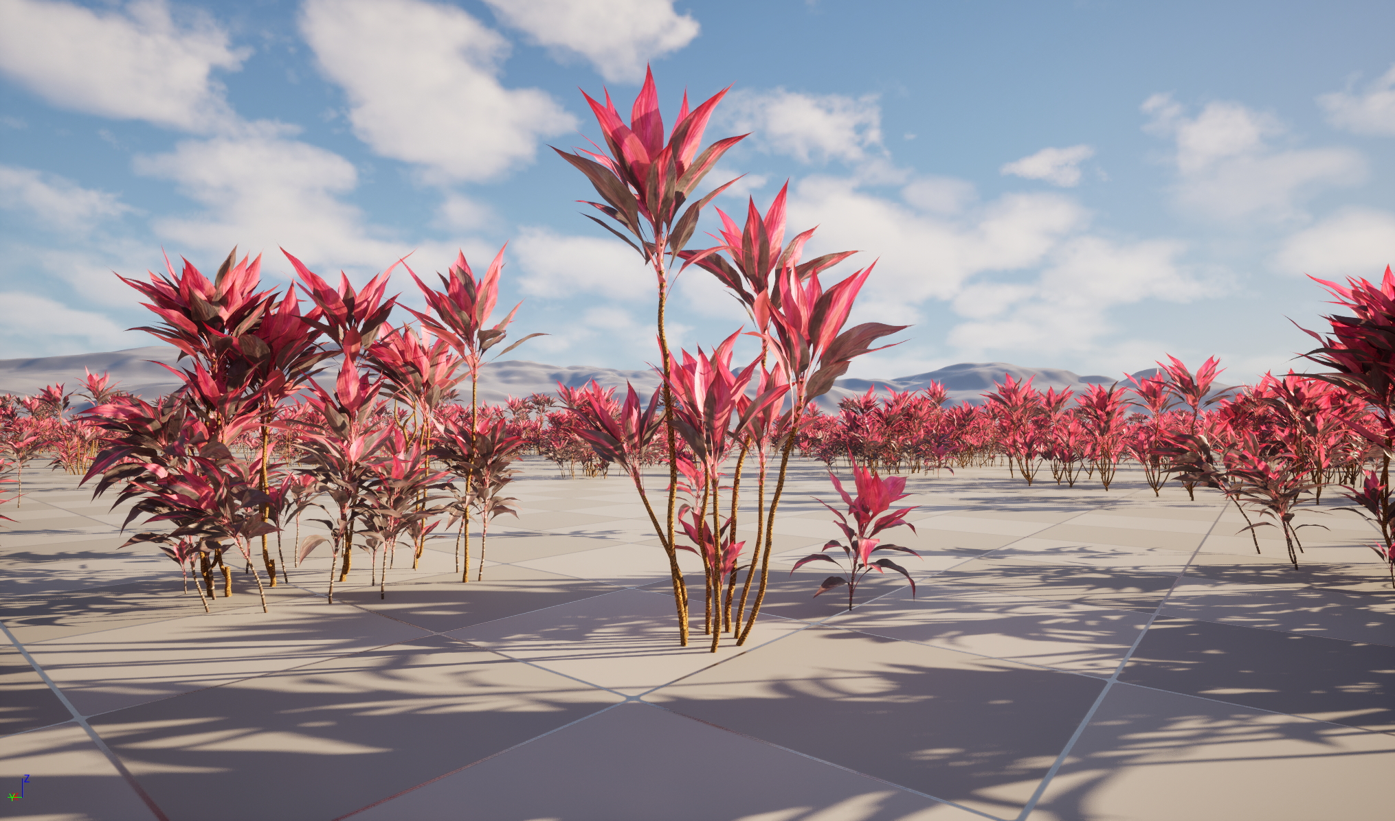 UE5 Wind Plants - Cordyline rubra - palm lily (Nanite+Masked material) - Image 3