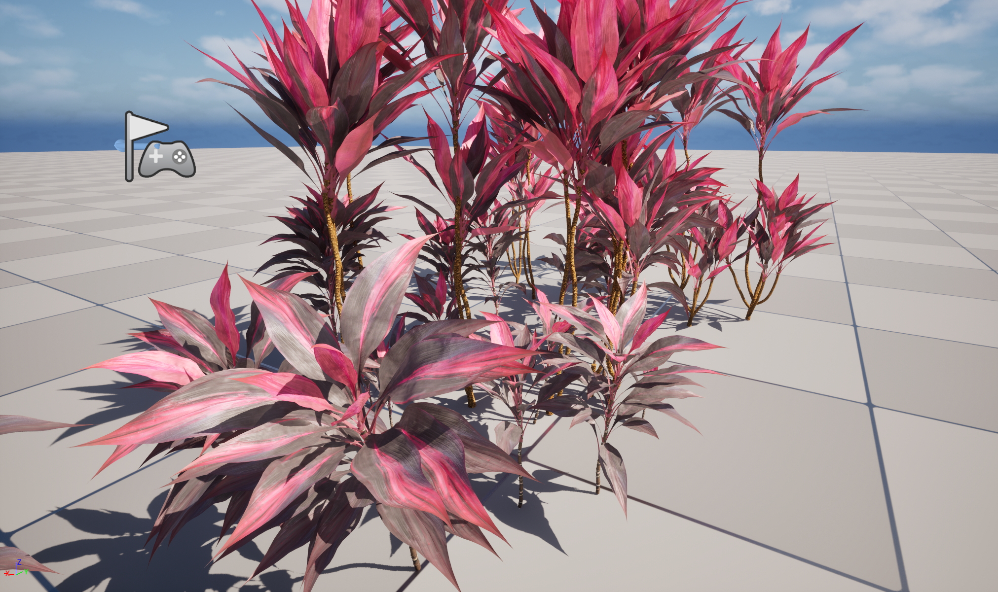 UE5 Wind Plants - Cordyline rubra - palm lily (Nanite+Masked material) - Image 7