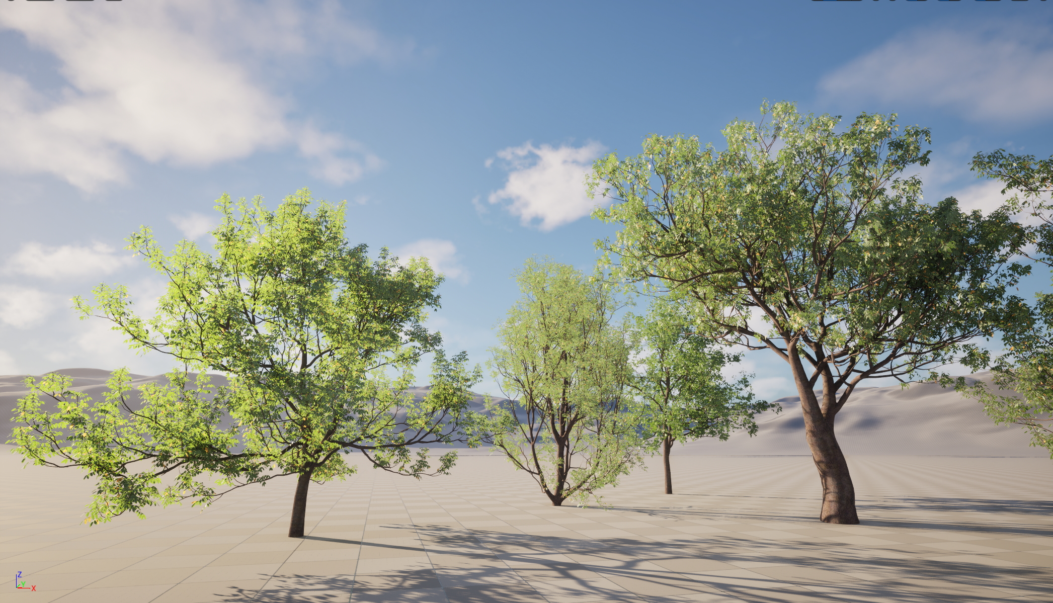 UE5 Nanite Wind Plants - Fraxinus ornus - flowering ash - Image 3