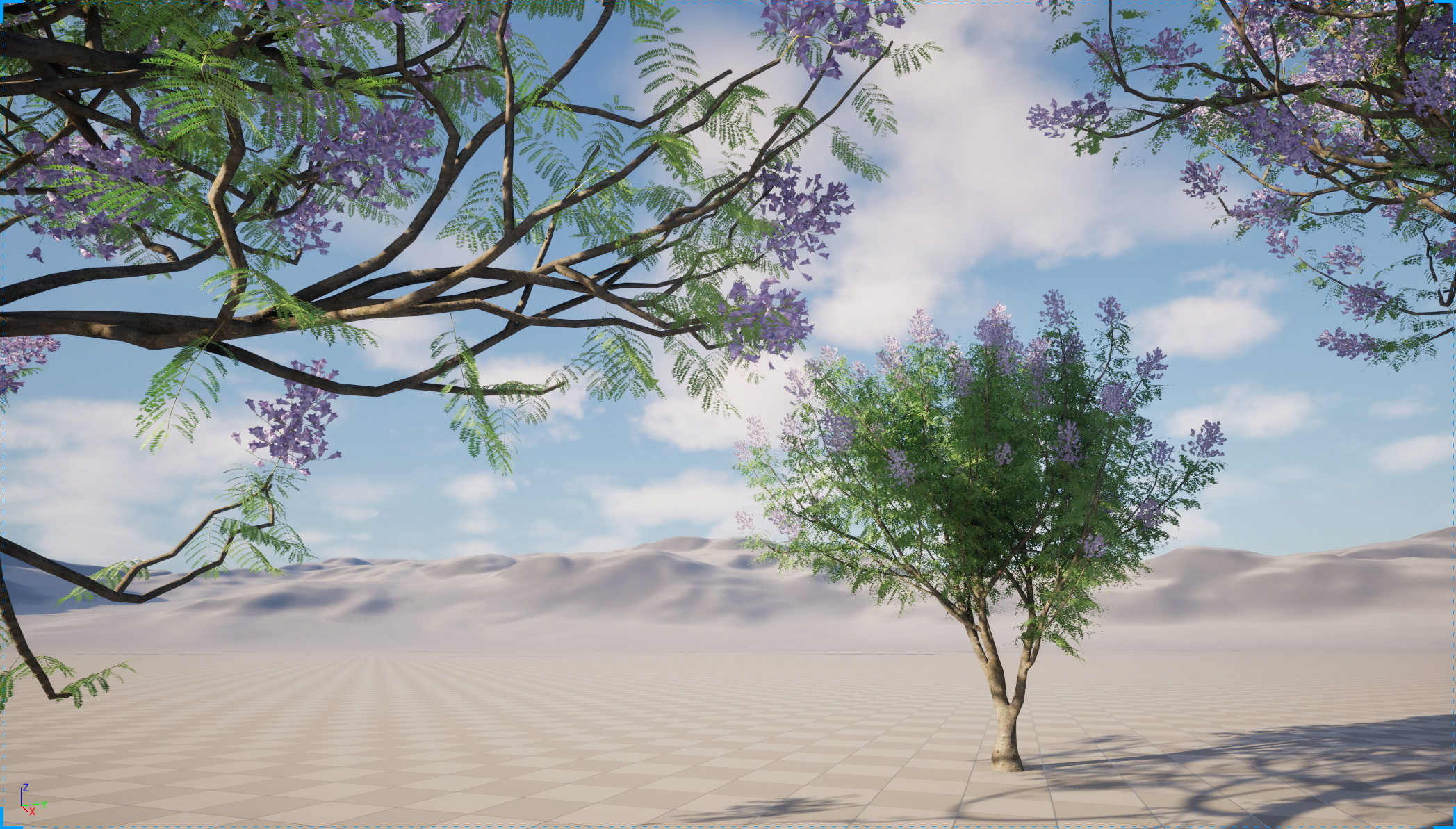 UE5 Nanite Wind Plants - Jacaranda mimosifolia - Fern Tree - Image 5
