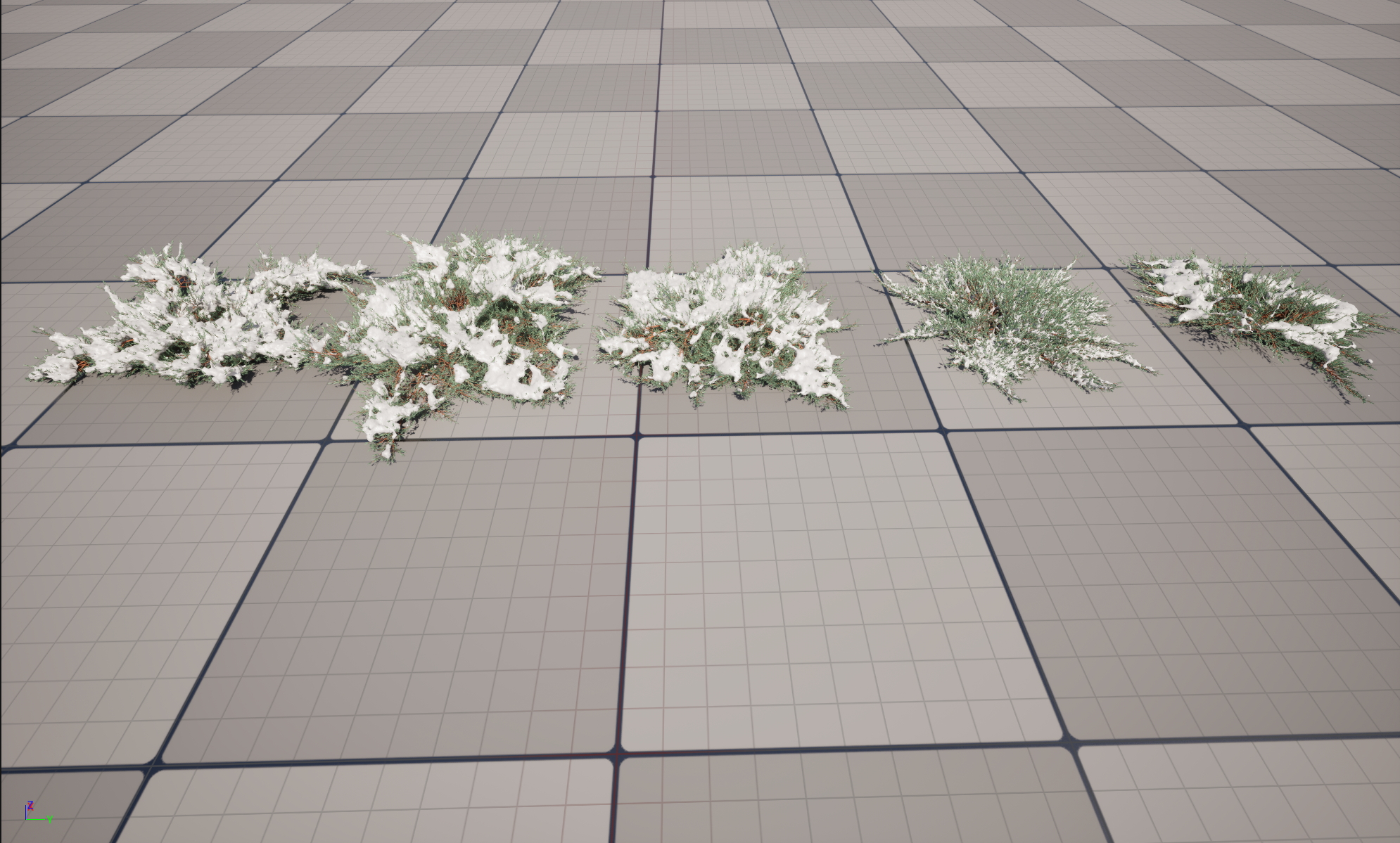 UE5 Nanite Snow Plants – Juniperus horizontalis – Golden Carpet Creeping Juniper - Image 3
