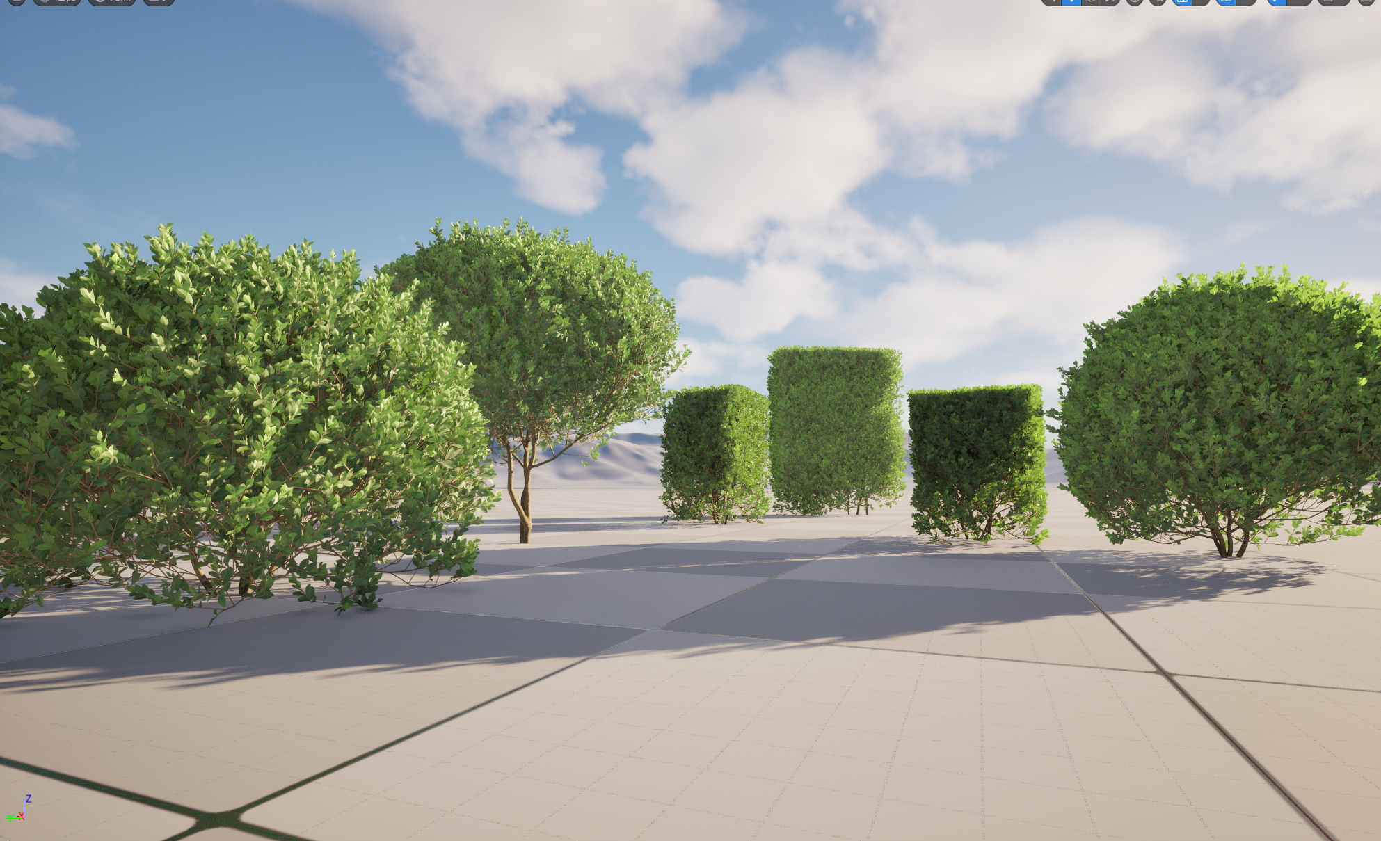 UE5 Nanite Plant Hedge - Ligustrum ovalifolium - California privet
