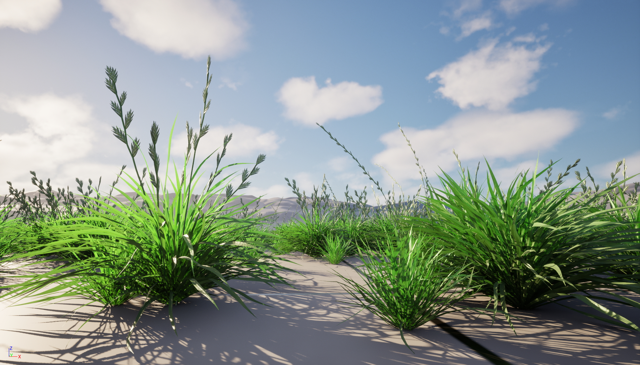 UE5 Nanite Wind Plants - Lolium perenne – Perennial ryegrass