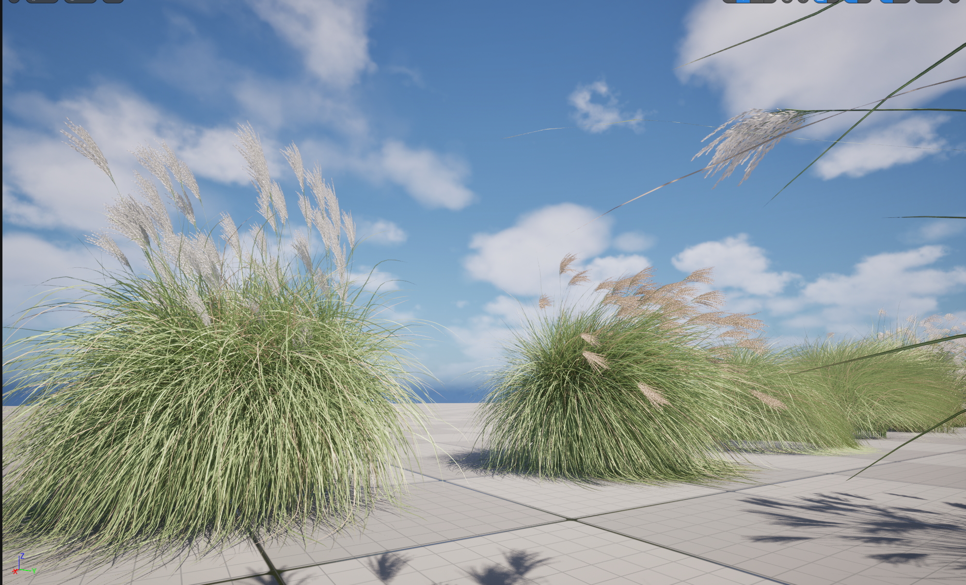UE5 Nanite Plant Grass - Miscanthus sinensis Gracillimus - Chinese silver grass 01+02 - Image 3