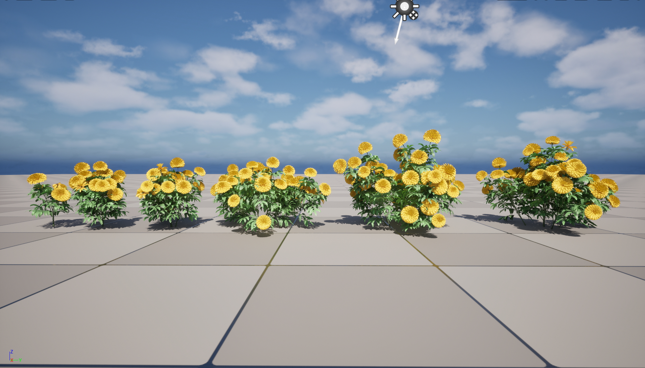 UE5 Nanite Wind Plants - Tagetes erecta - African marigold - Image 2