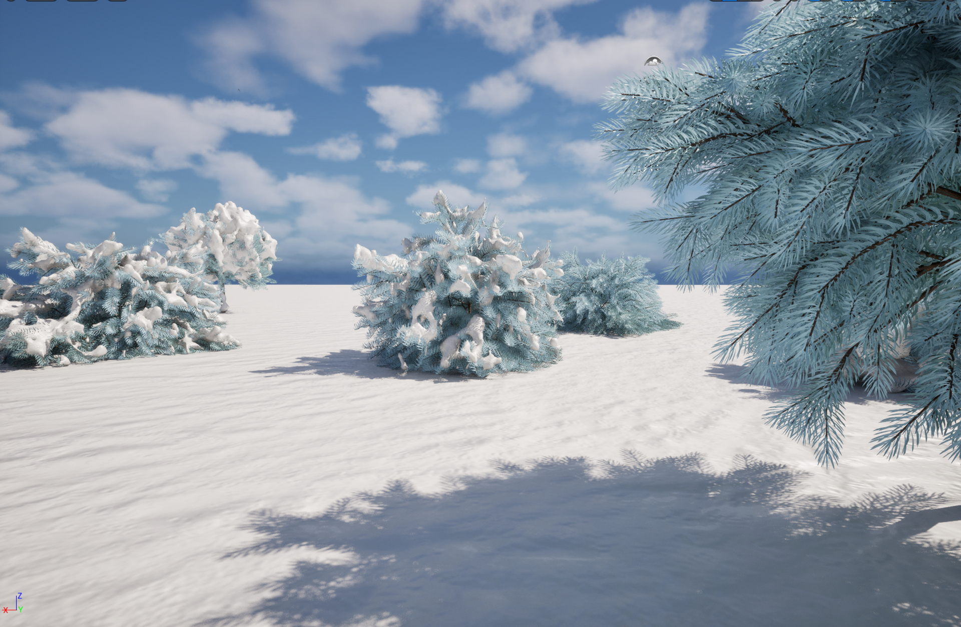 UE5 Nanite Snow Plants – Picea pungens Glauca Globosa – Colorado spruce - Image 5