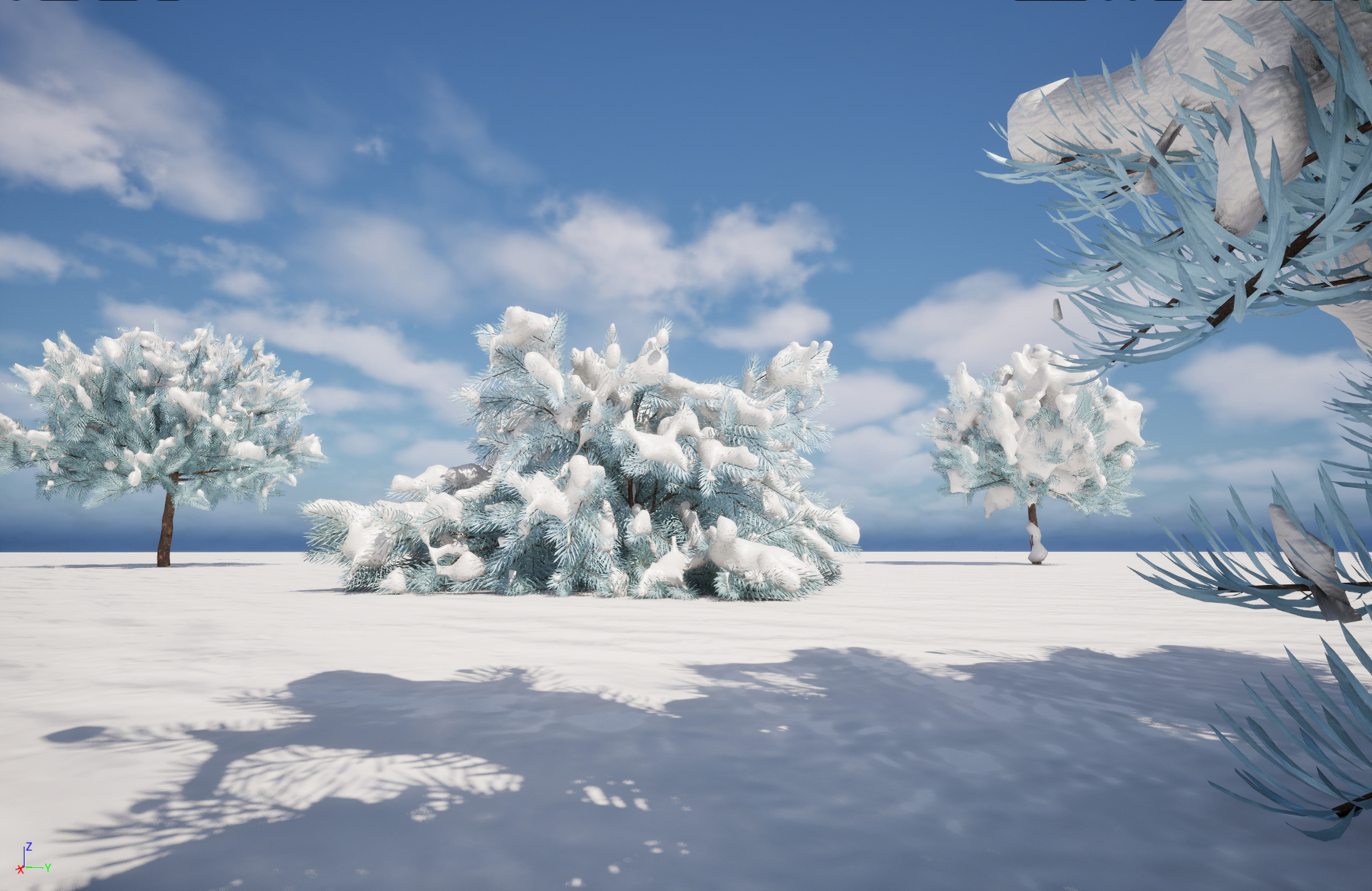 UE5 Nanite Snow Plants – Picea pungens Glauca Globosa – Colorado spruce - Image 3