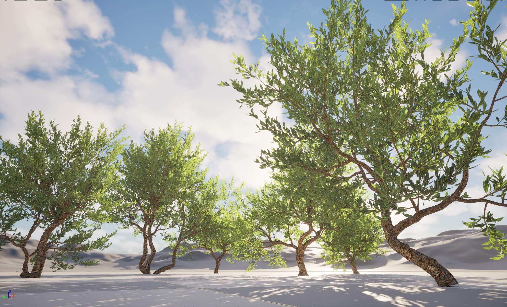 UE5 Nanite Plant Flower - Pistacia lentiscus - Mastic