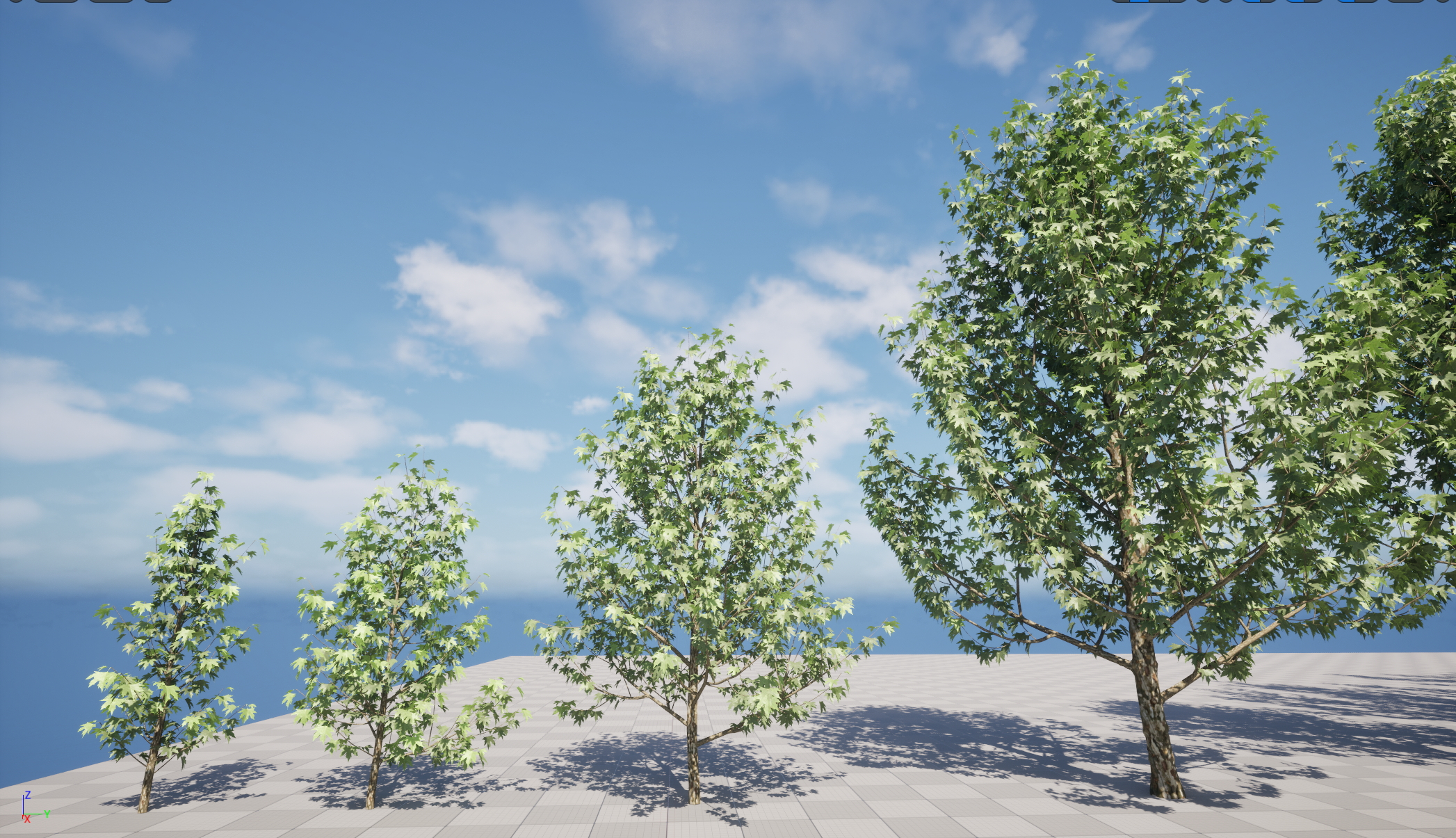 UE5 Wind Plants - Platanus orientalis – Oriental Plane (Nanite+Masked material) - Image 15