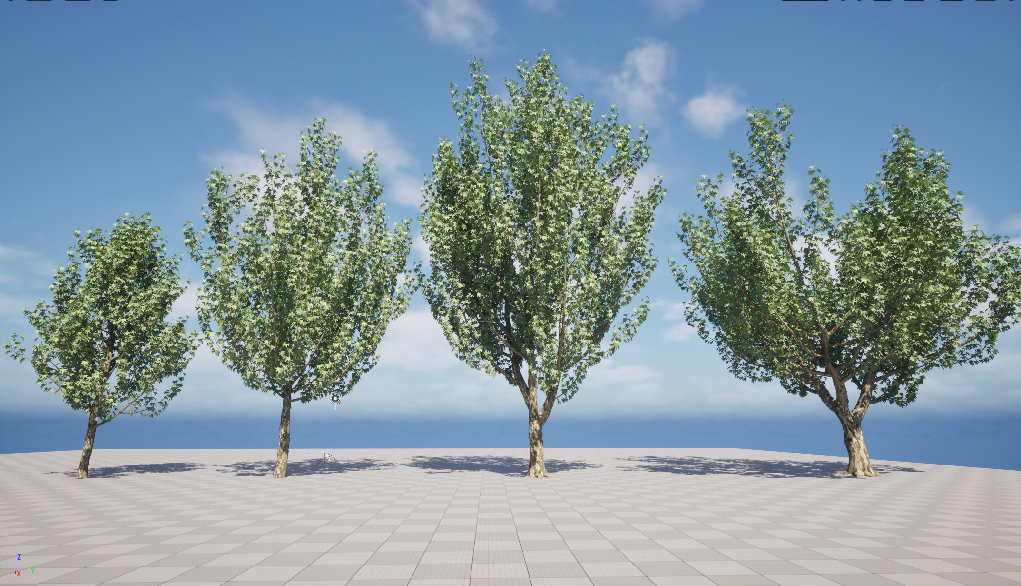 UE5 Wind Plants - Platanus orientalis – Oriental Plane (Nanite+Masked material) - Image 14