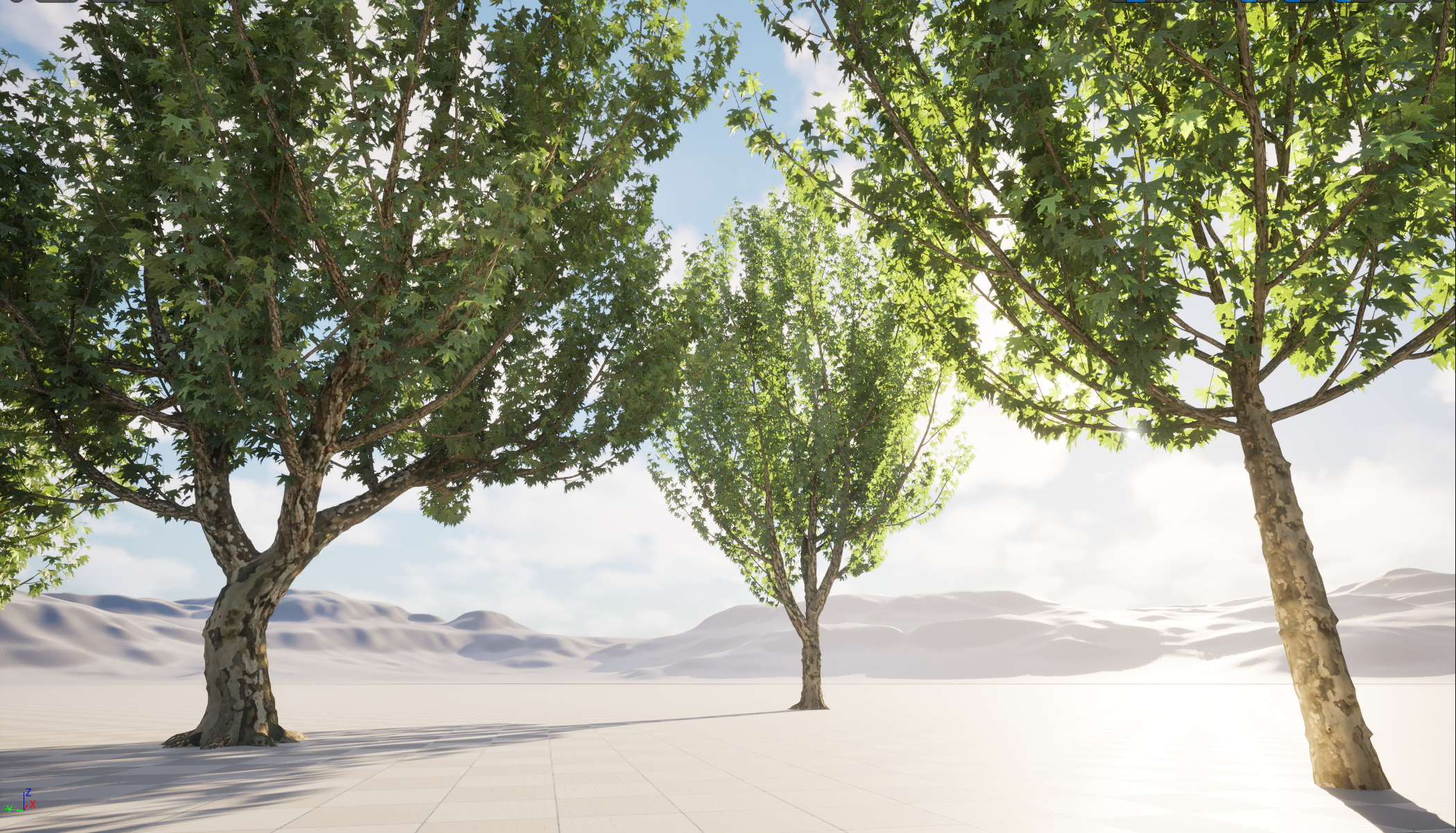 UE5 Wind Plants - Platanus orientalis – Oriental Plane (Nanite+Masked material) - Image 12