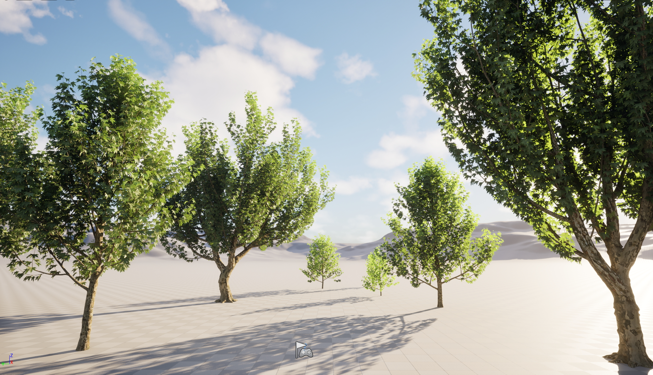 UE5 Wind Plants - Platanus orientalis – Oriental Plane (Nanite+Masked material) - Image 5