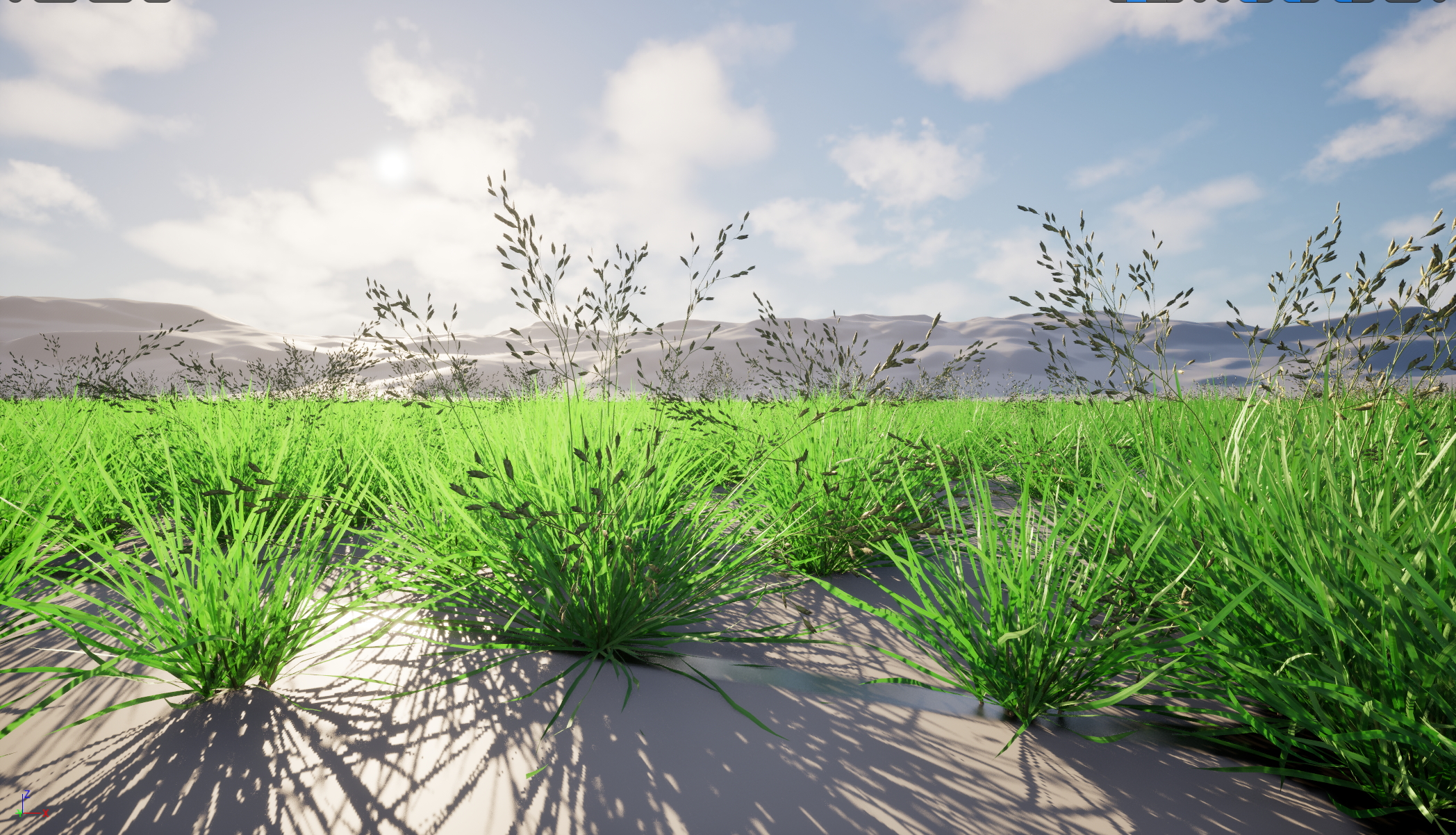 UE5 Nanite Wind Plants - Poa annua - Annual meadow grass