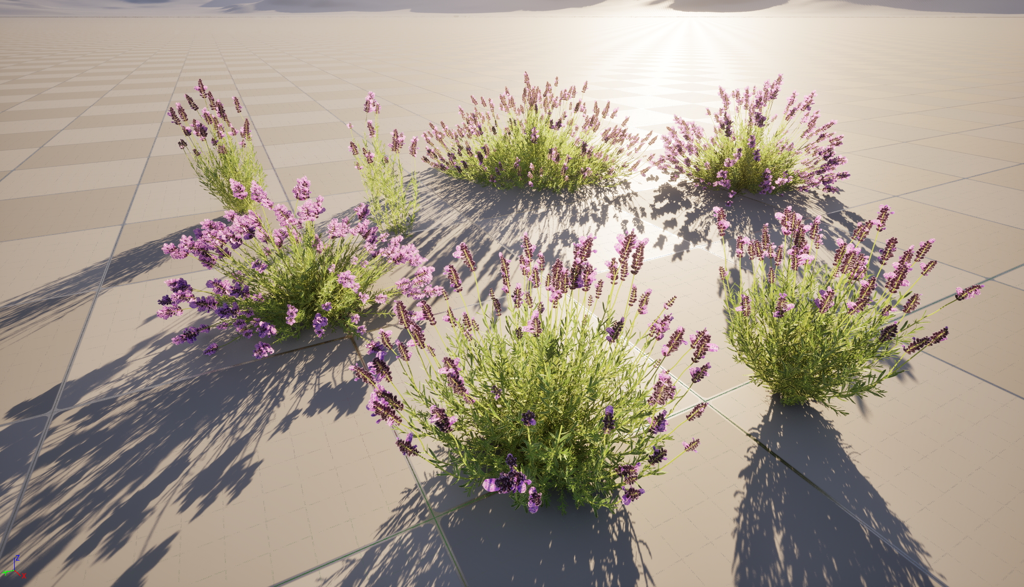 UE5 Wind Plants - Lavandula angustifolia – English lavender (Nanite+Masked material)