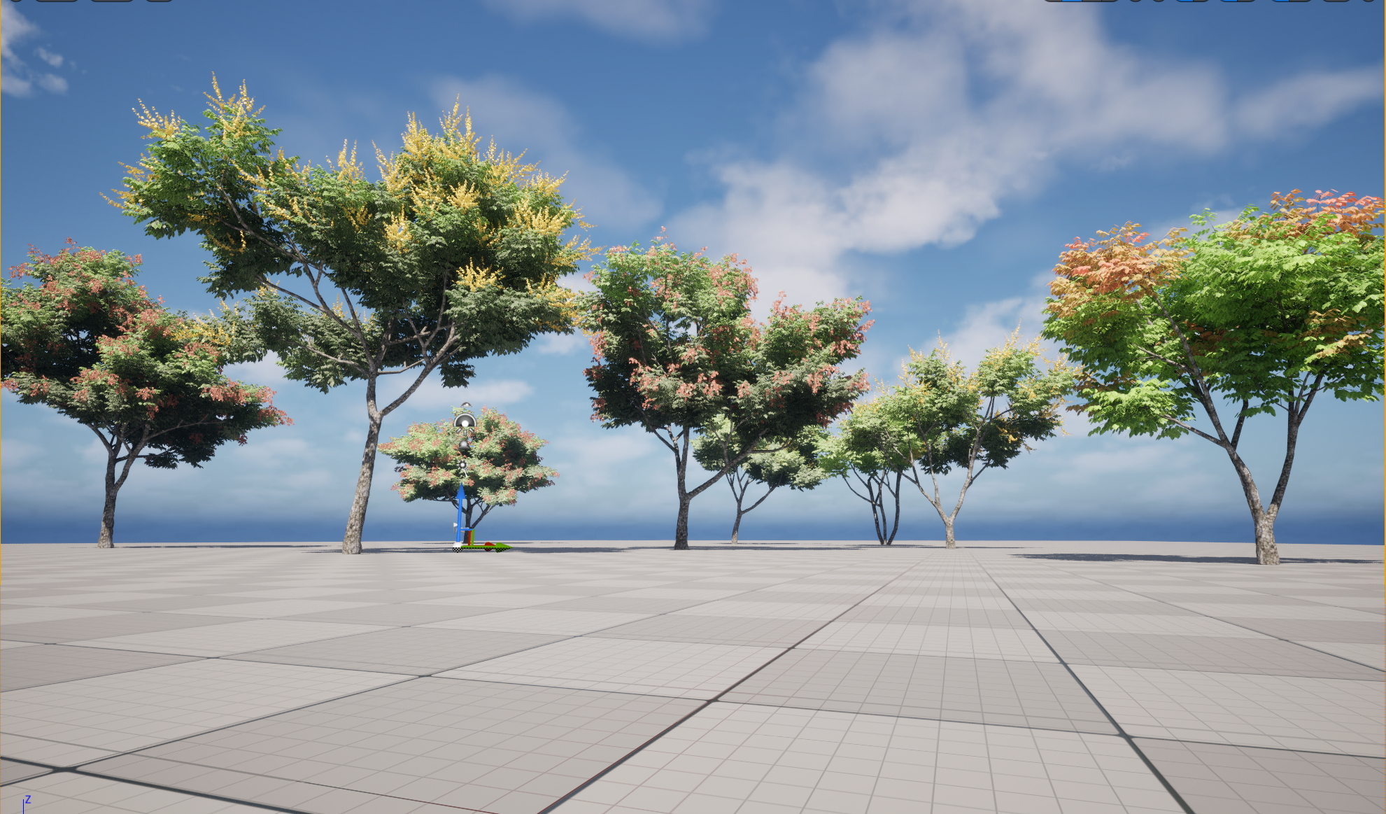 UE5 Wind Plants – Koelreuteria paniculata – golden rain tree