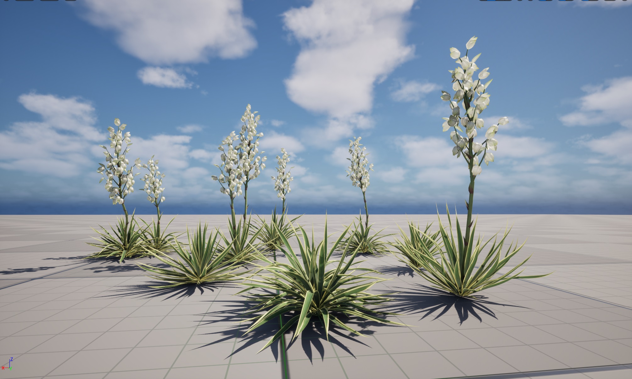 UE5 Wind Plants - Yucca filamentosa - Adam's needle