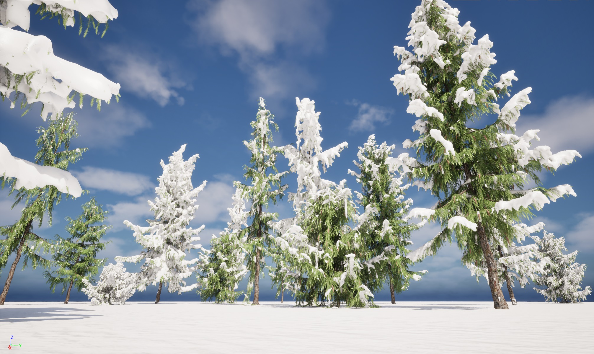 Winter Snow Forest Trees Pack 55 - Image 20